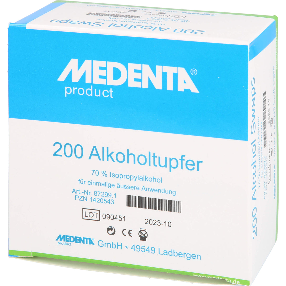 ALKOHOLTUPFER 70% Isopropyl Alkohol 200 St