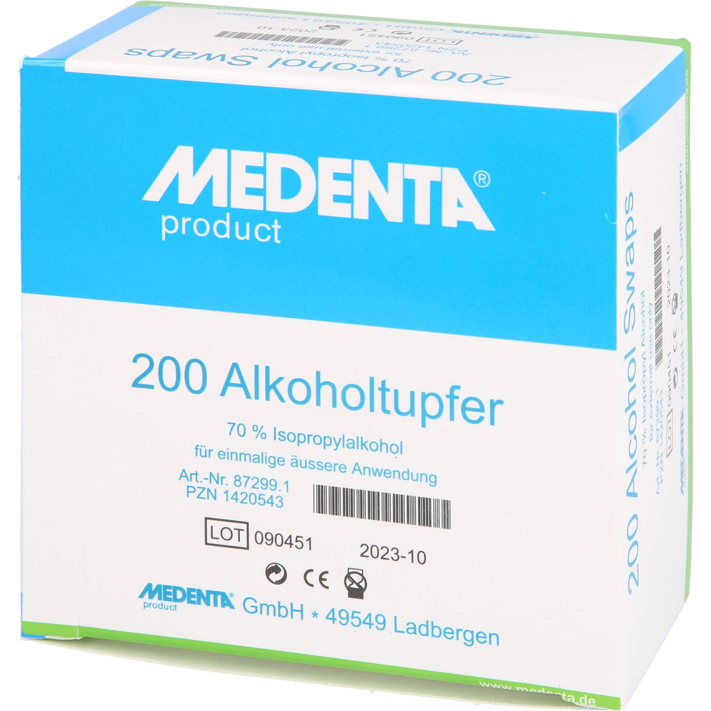 ALKOHOLTUPFER 70% Isopropyl Alkohol 200 St