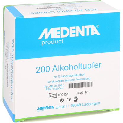 ALKOHOLTUPFER 70% Isopropyl Alkohol 200 St
