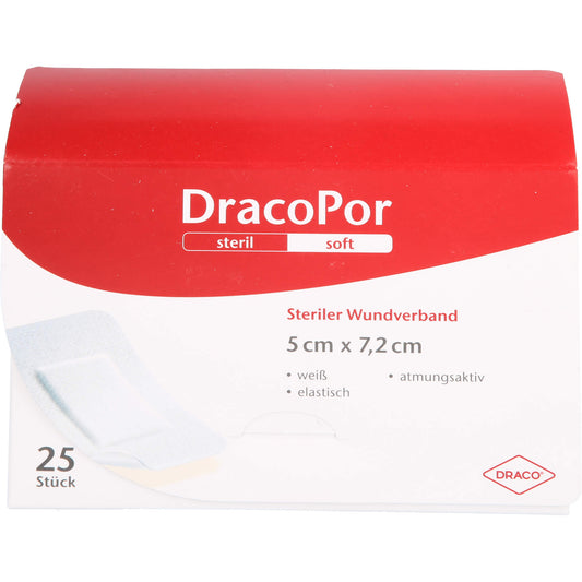 DRACOPOR Wundverband 5x7,2 cm steril 25 St