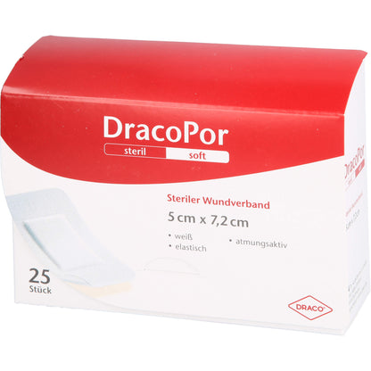 DRACOPOR Wundverband 5x7,2 cm steril 25 St