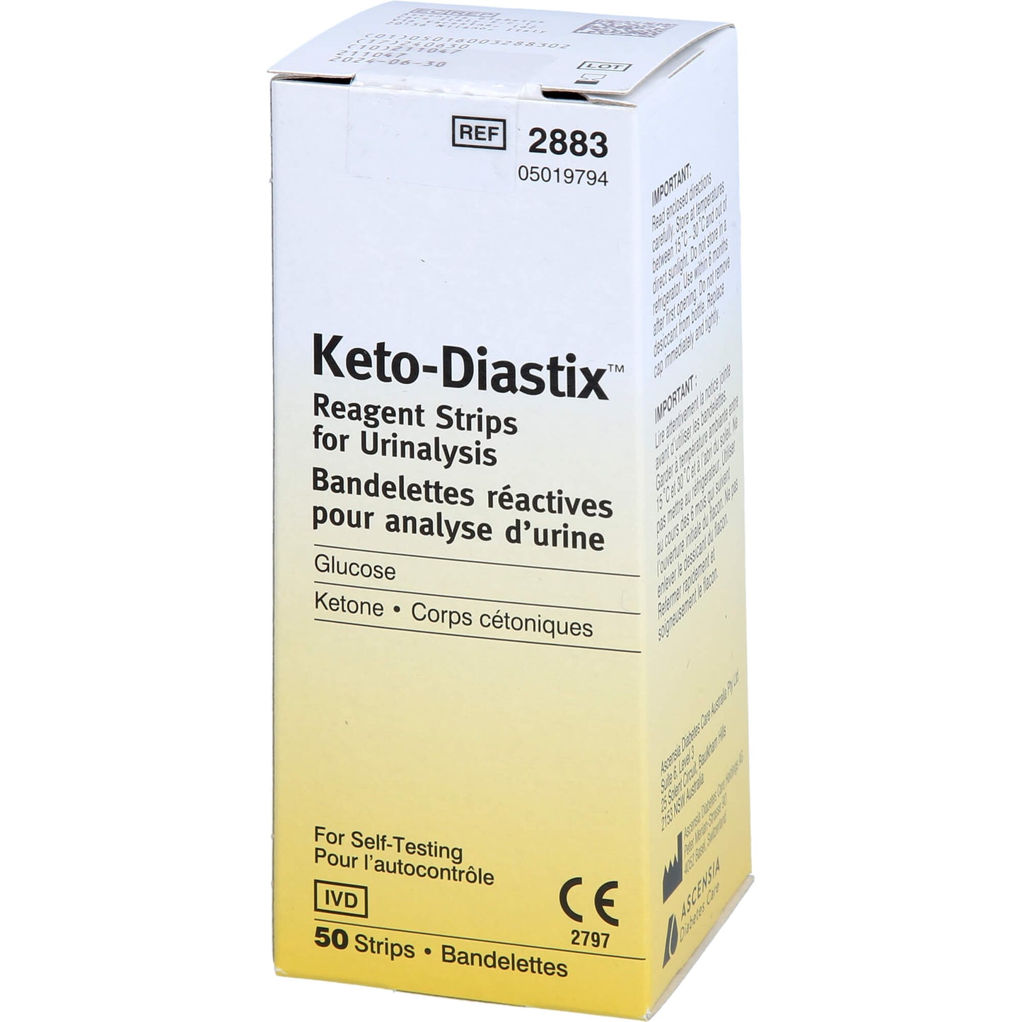 KETO DIASTIX Teststreifen 50 St