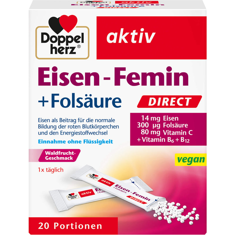 DOPPELHERZ EISEN FEMIN DIR 20 St