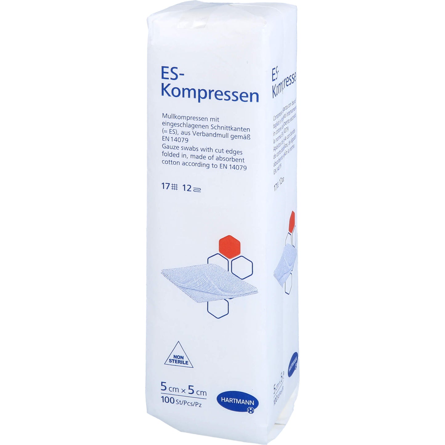 ES-KOMPRESSEN unsteril 5x5 cm 12fach 100 St