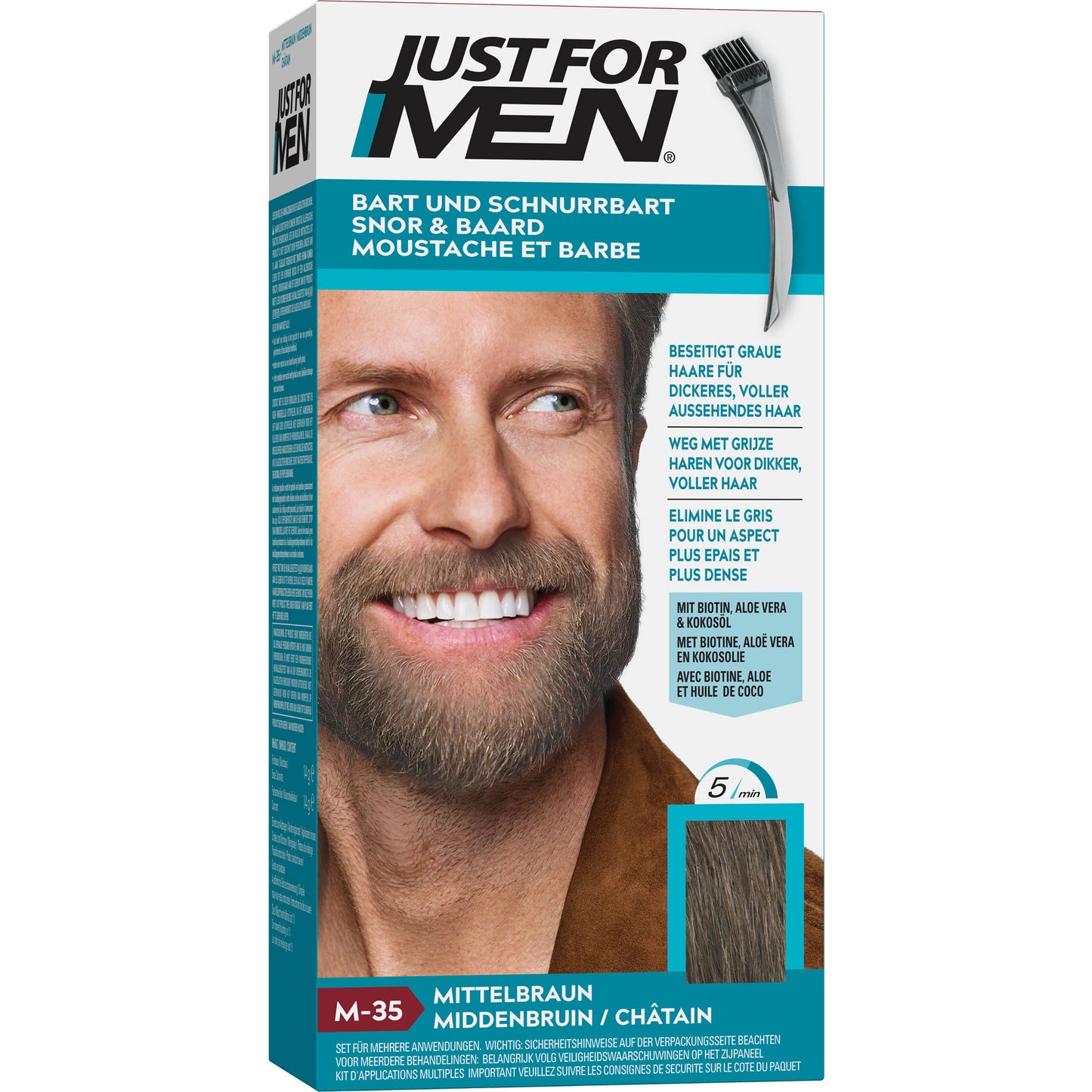 JUST for men Brush in Color Gel mittelbraun 28.4 ml