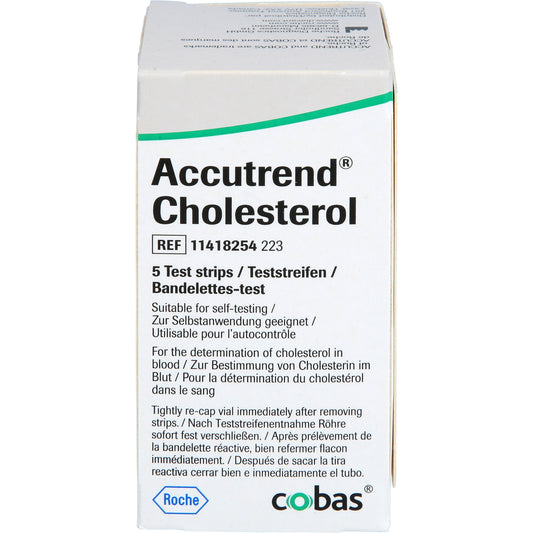 ACCUTREND Cholesterol Teststreifen 5 St