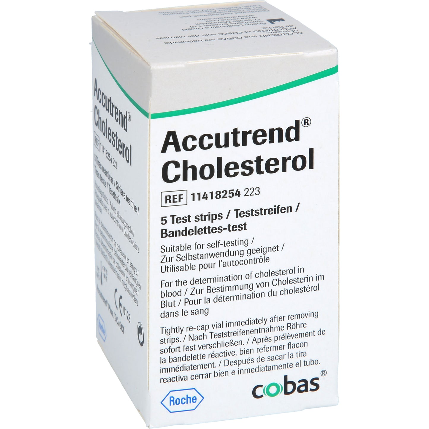 ACCUTREND Cholesterol Teststreifen 5 St