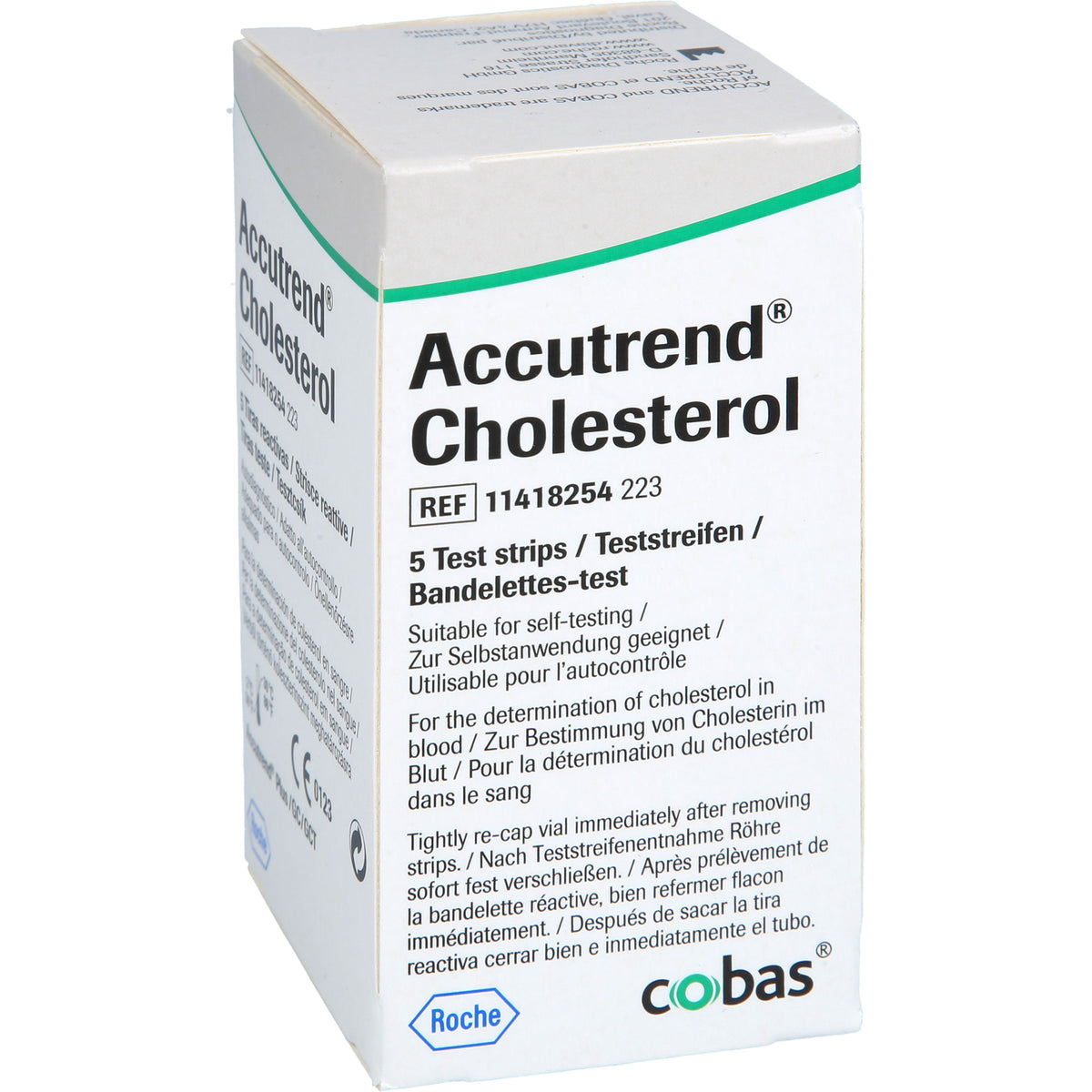 ACCUTREND Cholesterol Teststreifen 5 St