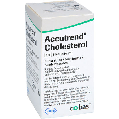 ACCUTREND Cholesterol Teststreifen 5 St