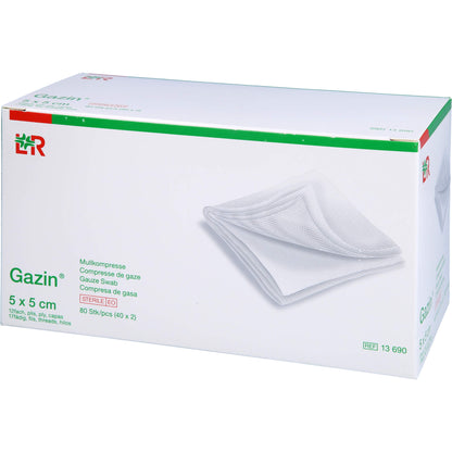 GAZIN Mullkomp.5x5 cm steril 12fach 40X2 St