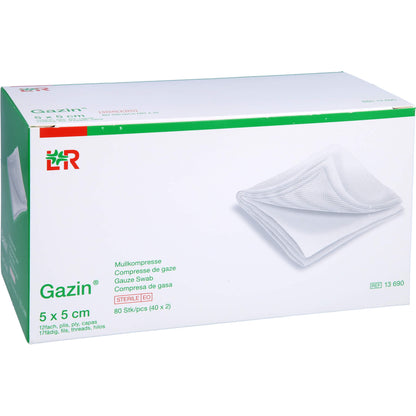 GAZIN Mullkomp.5x5 cm steril 12fach 40X2 St