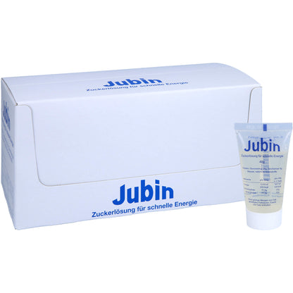 JUBIN Zuckerlösung schnelle Energie Tube 12X40 g