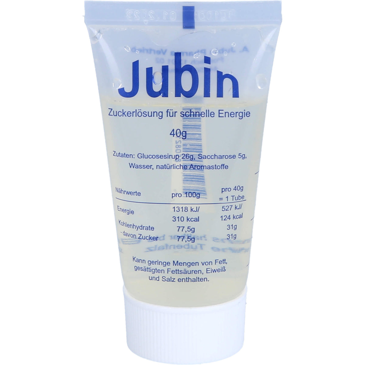 JUBIN Zuckerlösung schnelle Energie Tube 12X40 g