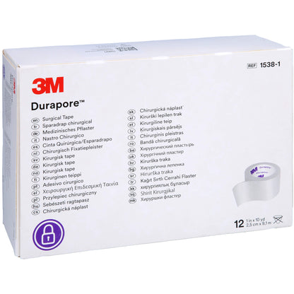 DURAPORE Silkpflaster 2,5 cmx9,1 m Rolle 12 St