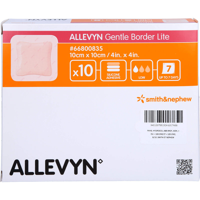 ALLEVYN GEN BOR LIT10X10CM 10 St