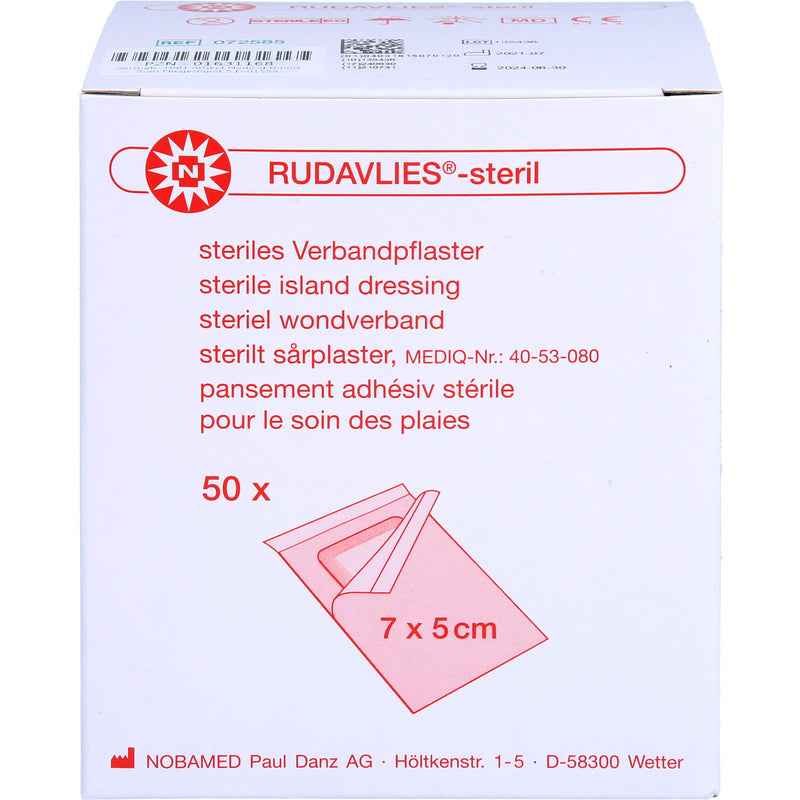 RUDAVLIES 7CMX5CM STERIL 50 St