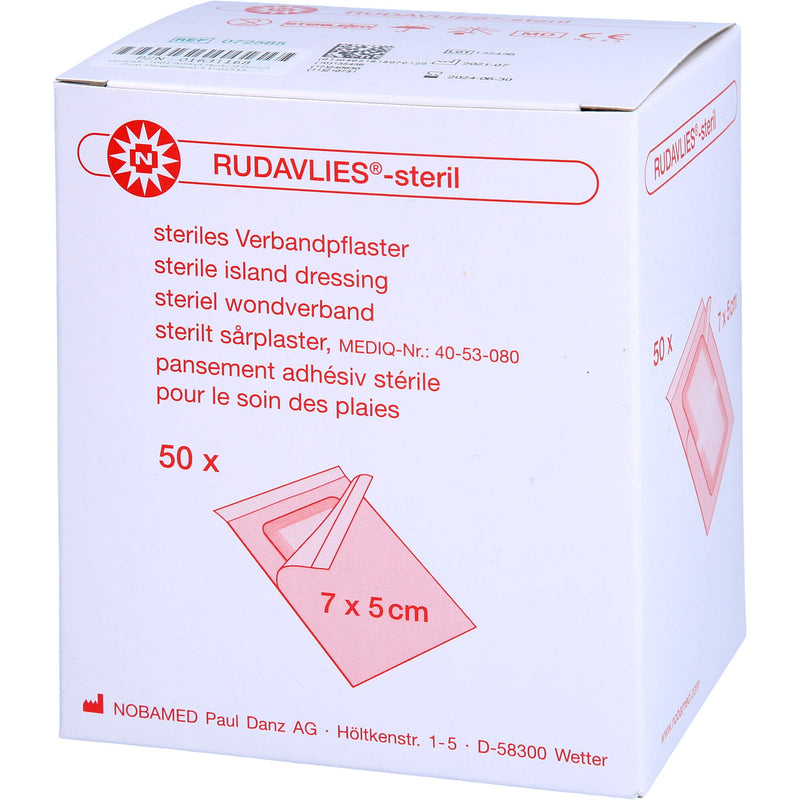 RUDAVLIES 7CMX5CM STERIL 50 St