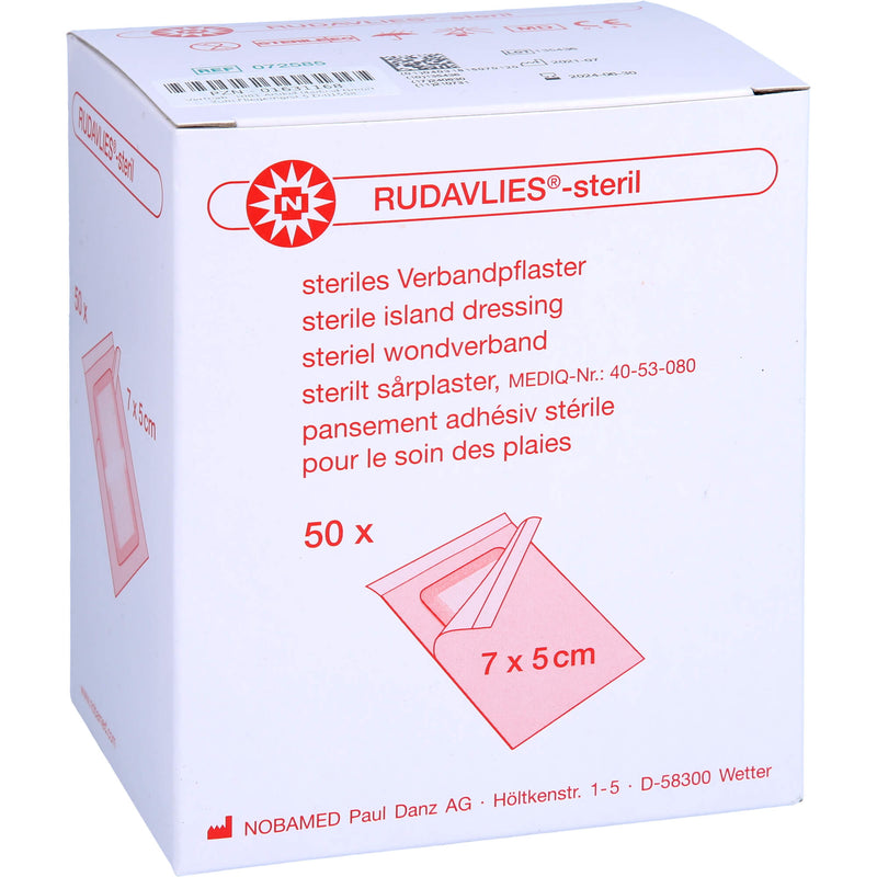 RUDAVLIES 7CMX5CM STERIL 50 St