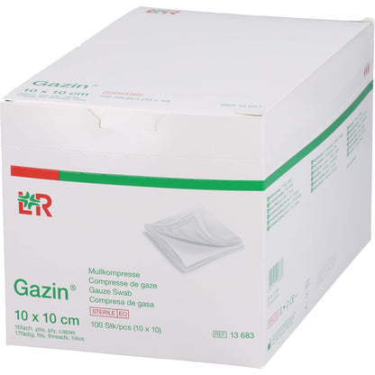 GAZIN Mullkomp.10x10 cm steril 16fach 10X10 St
