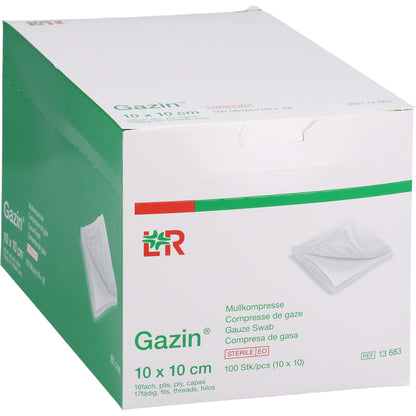 GAZIN Mullkomp.10x10 cm steril 16fach 10X10 St