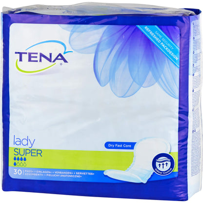 TENA LADY super Inkontinenz Einlagen 30 St
