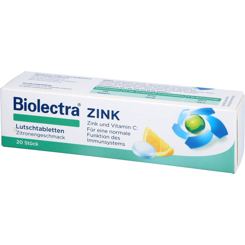 BIOLECTRA ZINK LUTSCHTABL 20 St