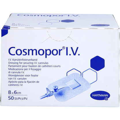 COSMOPOR I.V. Kanülenfixierverband 6x8 cm 50 St