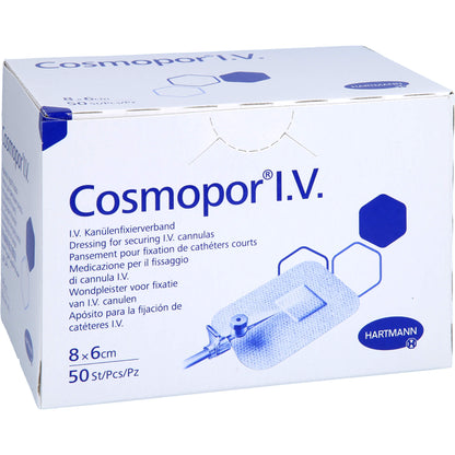 COSMOPOR I.V. Kanülenfixierverband 6x8 cm 50 St