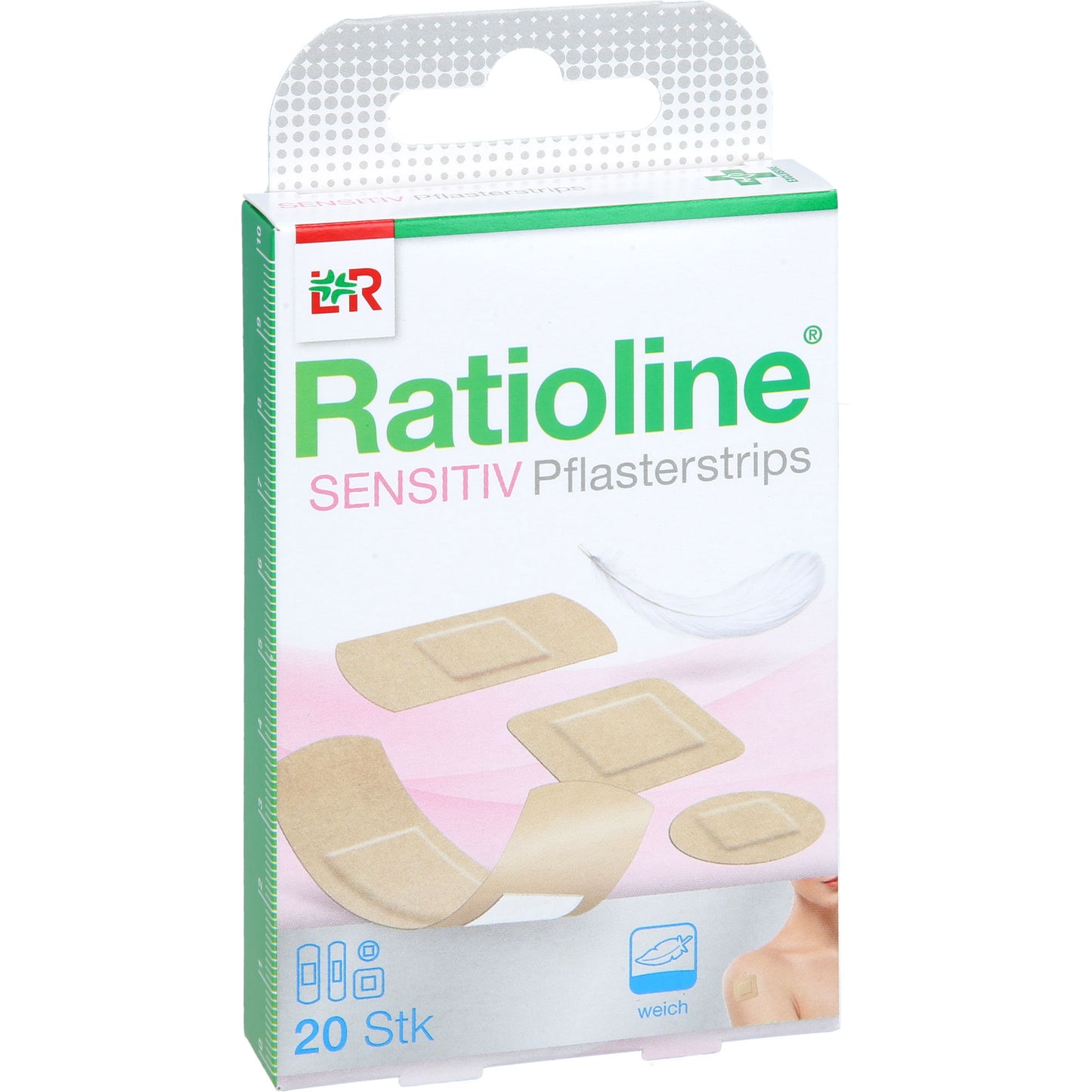 RATIOLINE sensitive Pflasterstrips in 4 Größen 20 St