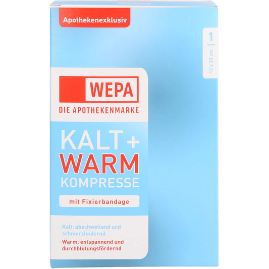 KALT-WARM Kompresse 12x29 cm mit Fixierband 1 St