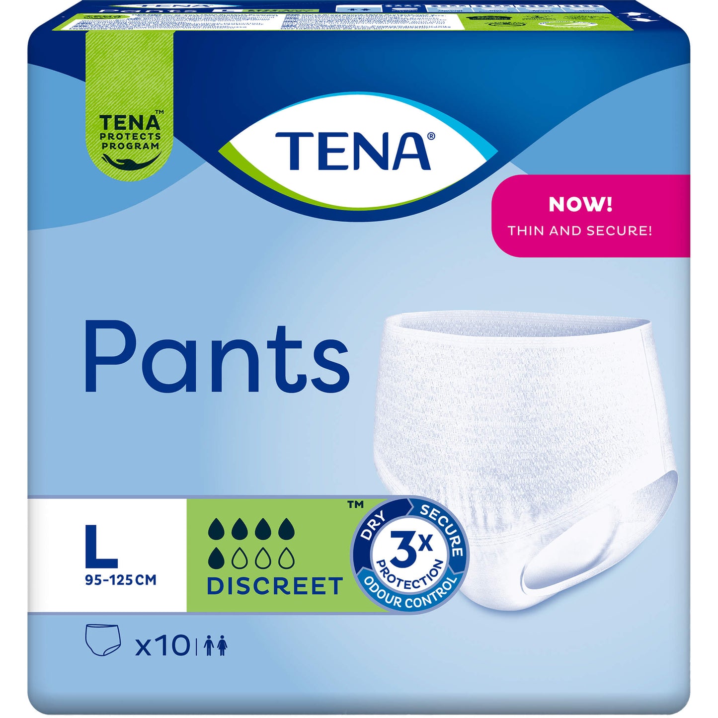 TENA PANTS Discreet L bei Inkontinenz 10 St