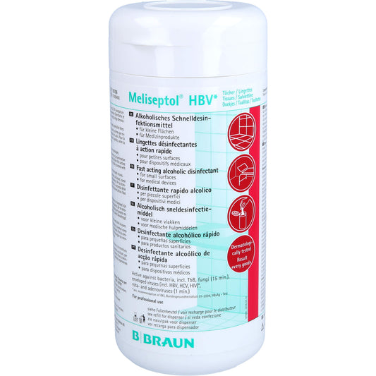 MELISEPTOL HBV Tücher Spenderbox 100 St