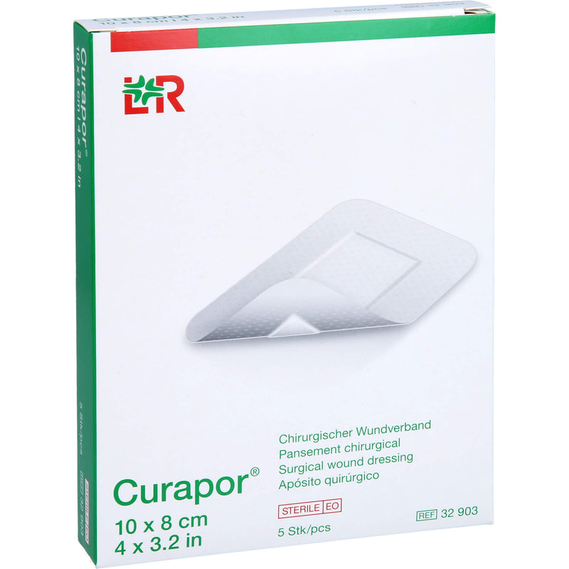 CURAPOR WUNDVERB ST 10X8CM 5 St