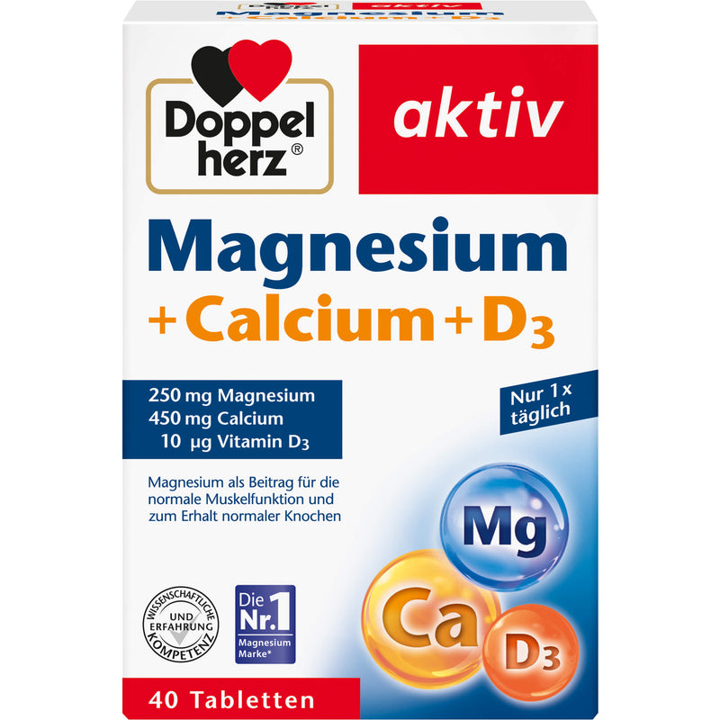 DOPPELHERZ MAGNESIUM+CA+D3 40 St