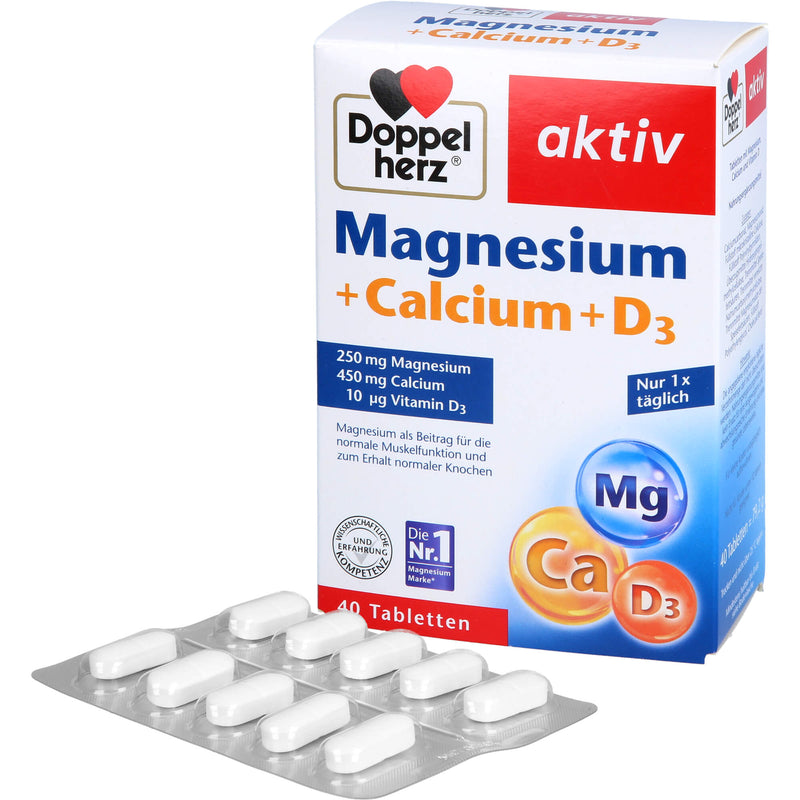 DOPPELHERZ MAGNESIUM+CA+D3 40 St