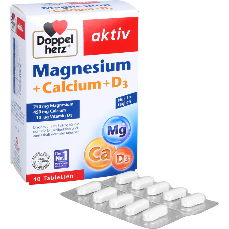 DOPPELHERZ MAGNESIUM+CA+D3 40 St