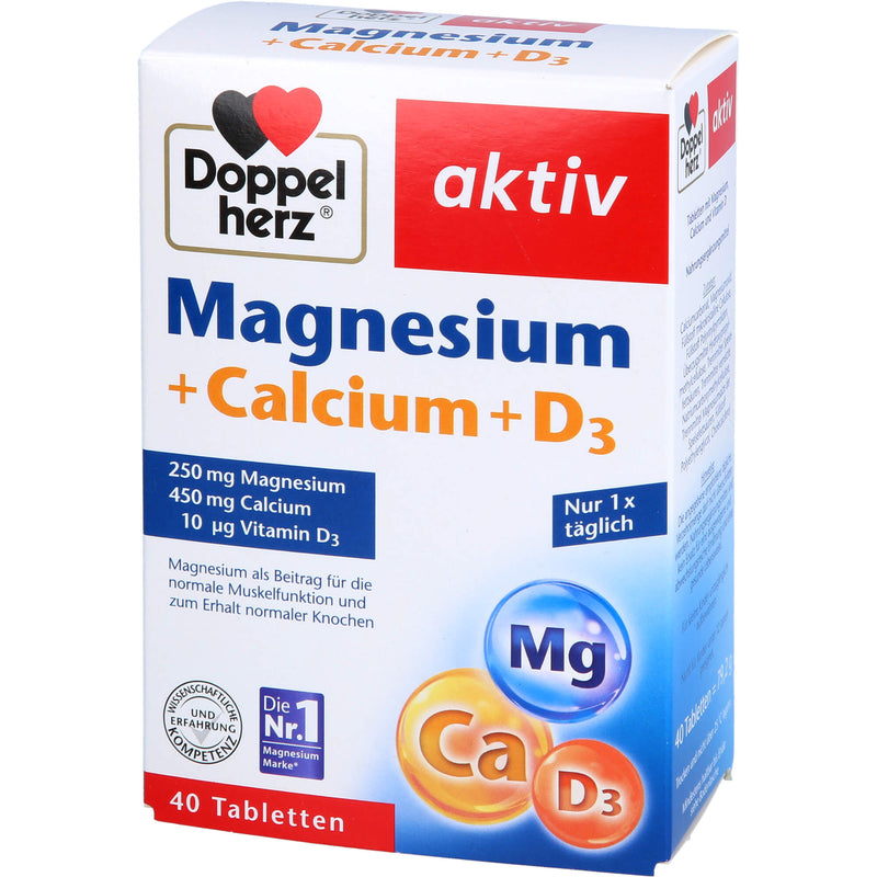 DOPPELHERZ MAGNESIUM+CA+D3 40 St