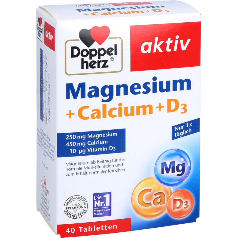 DOPPELHERZ MAGNESIUM+CA+D3 40 St