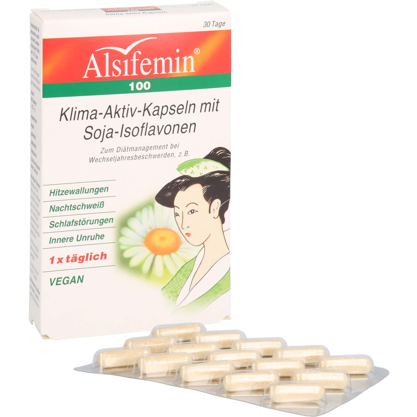 ALSIFEMIN 100 Klima-Aktiv m.Soja 1x1 Kapseln 30 St
