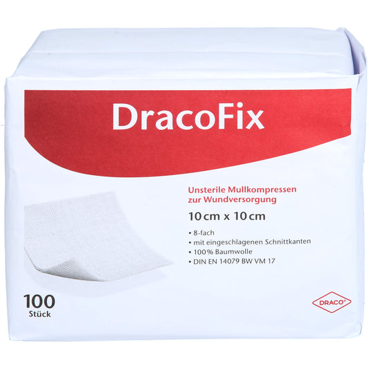 DRACOFIX OP-Kompressen 10x10 cm unsteril 8fach 100 St