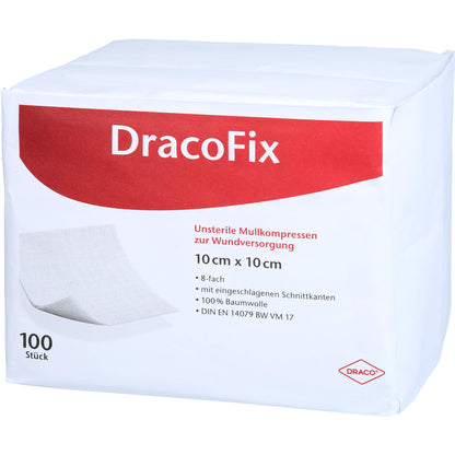 DRACOFIX OP-Kompressen 10x10 cm unsteril 8fach 100 St