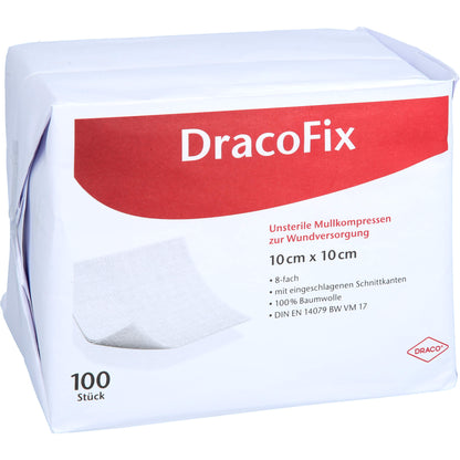 DRACOFIX OP-Kompressen 10x10 cm unsteril 8fach 100 St