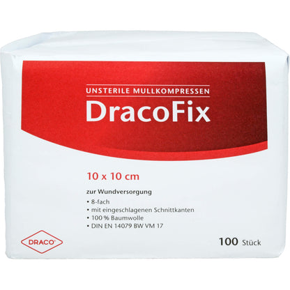 DRACOFIX OP-Kompressen 10x10 cm unsteril 8fach 100 St