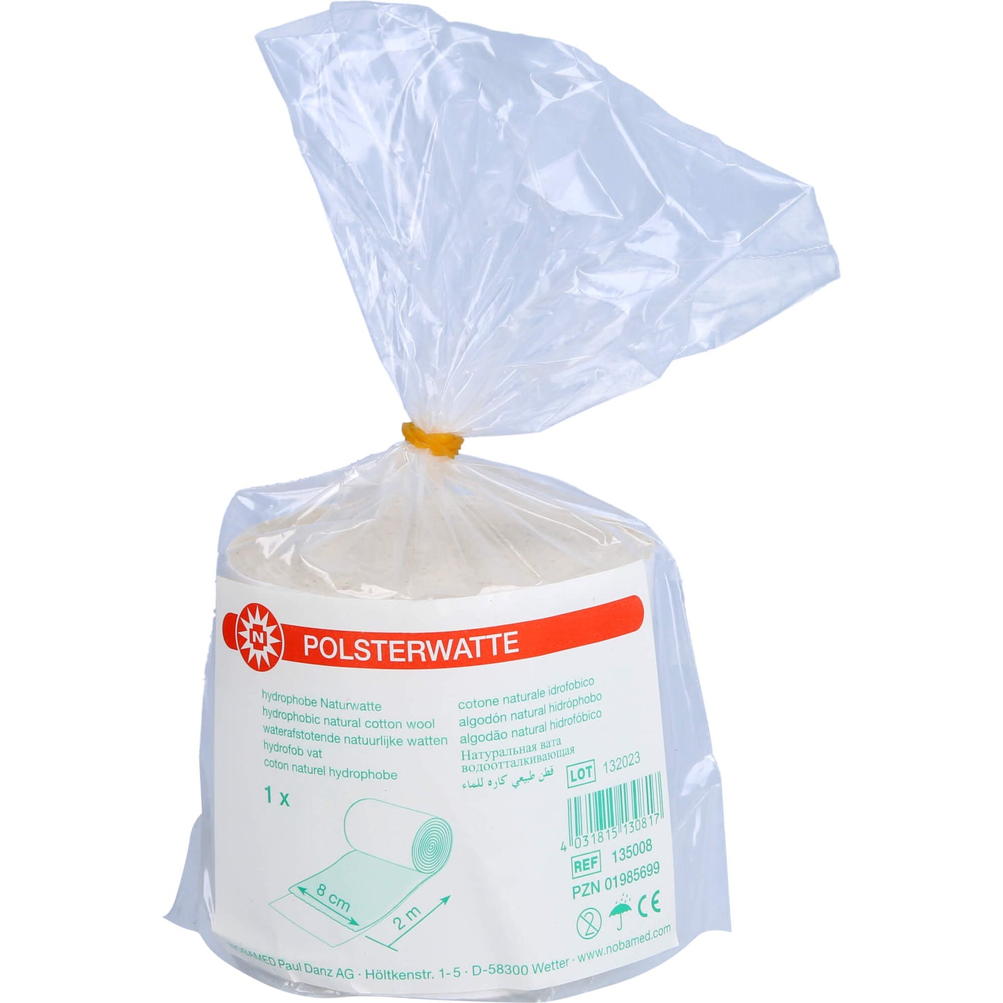 POLSTERWATTE gerollt 8 cmx2 m 1 St