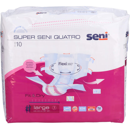 SENI Super Quatro Inkontinenzslip L 10 St