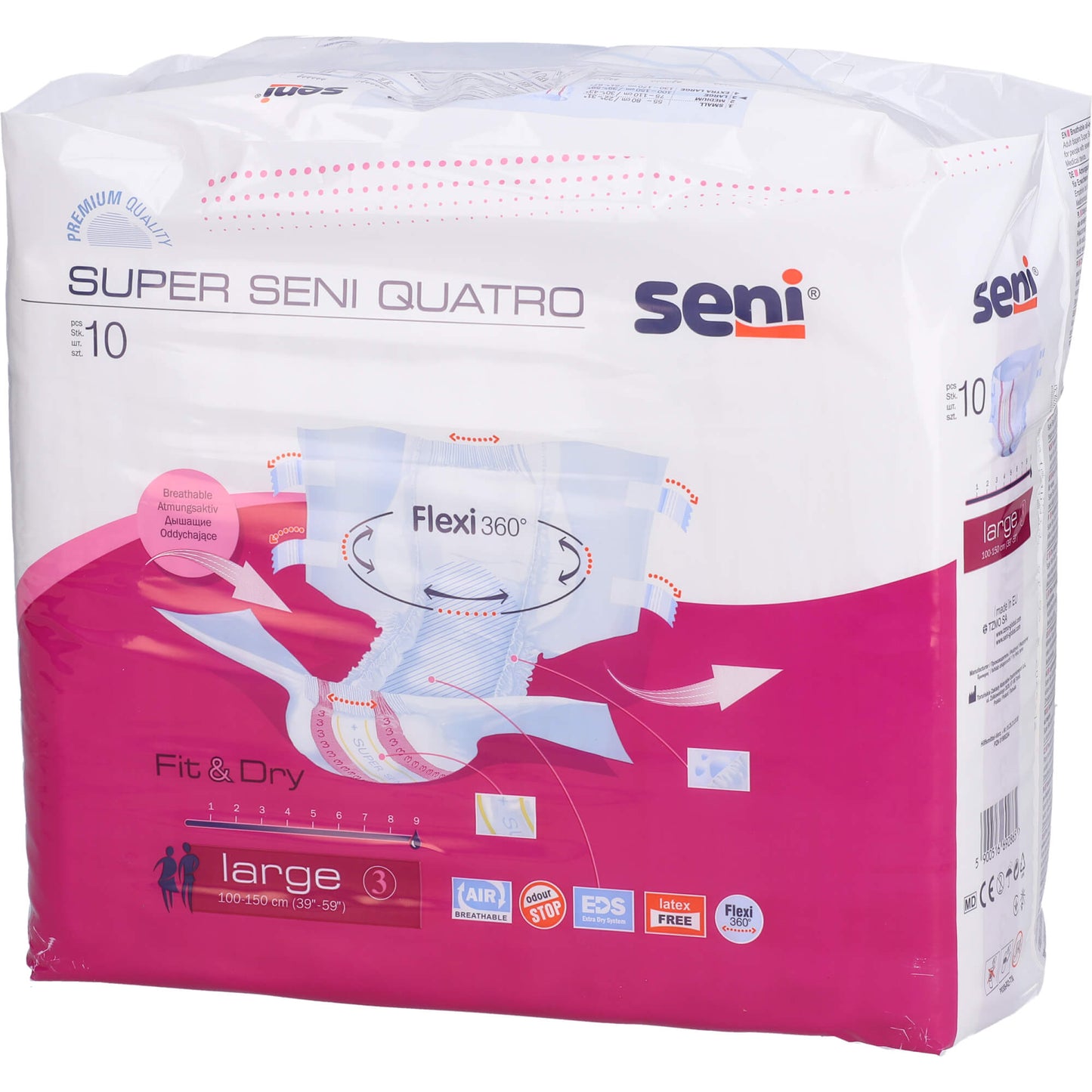 SENI Super Quatro Inkontinenzslip L 10 St