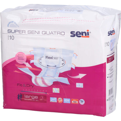 SENI Super Quatro Inkontinenzslip L 10 St