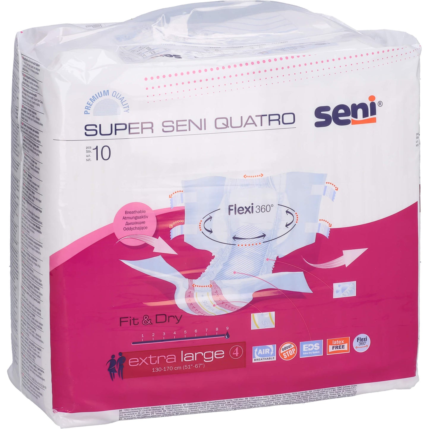 SENI Super Quatro Inkontinenzslip XL 10 St
