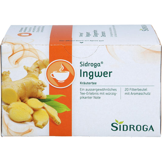 SIDROGA Ingwer Tee Filterbeutel 20X0.75 g