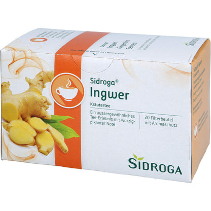 SIDROGA Ingwer Tee Filterbeutel 20X0.75 g